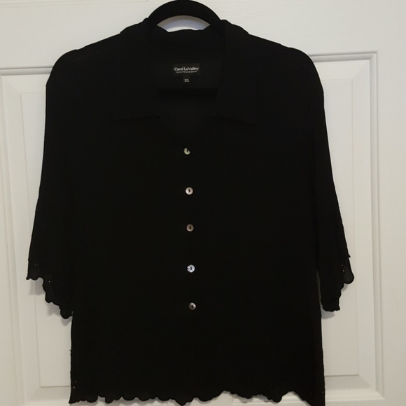 Ladies black blouse - Picture 1 of 5